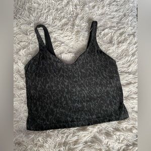 lulu-lemon align tank leopard camo great condition!